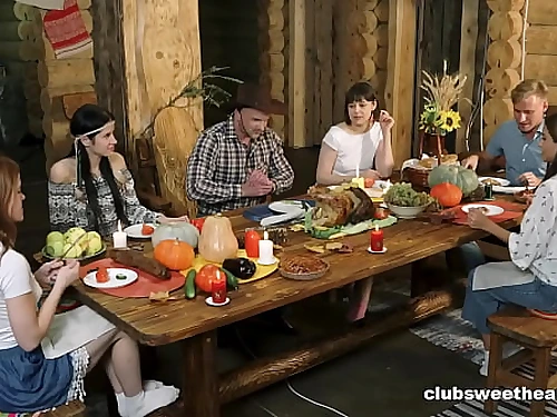 Thanksgiving Dinner turns into Fucking Fiesta by ClubSweethearts