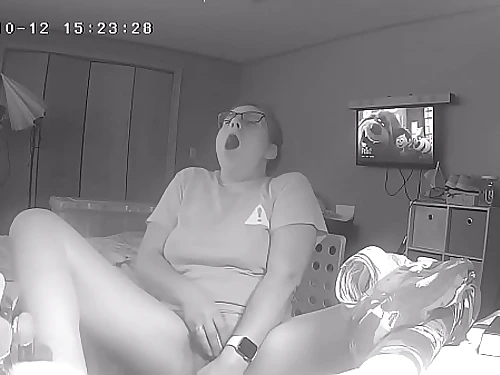 Trampy Teenage Skips Homework to Fap to Porn Covert Web cam